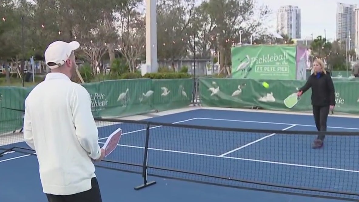 Pickleball courts open on St. Pete Pier